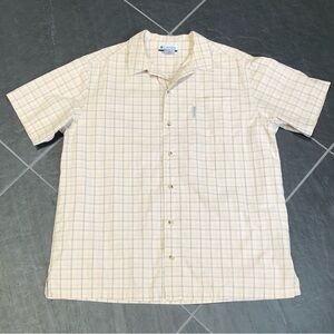 Columbia 100% Cotton Shirt Pale Yellow XL